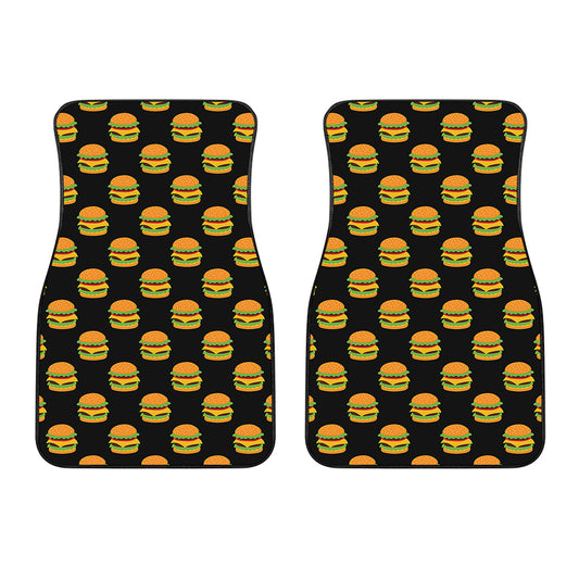 Cute Hamburger Pattern Print Front Car Floor Mats