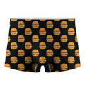 Cute Hamburger Pattern Print Men's Boxer Briefs