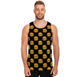 Cute Hamburger Pattern Print Men's Tank Top