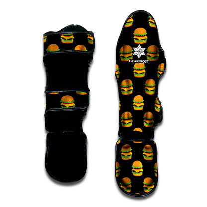 Cute Hamburger Pattern Print Muay Thai Shin Guard