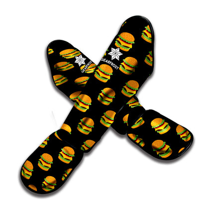 Cute Hamburger Pattern Print Muay Thai Shin Guard