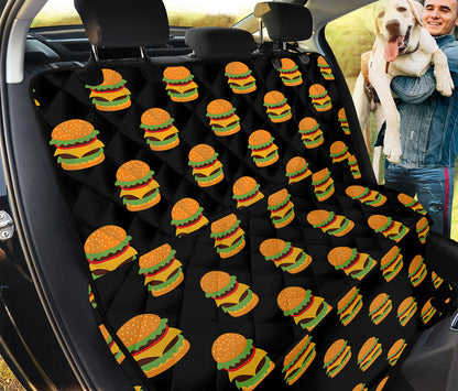 Cute Hamburger Pattern Print Pet Car Back Seat Cover