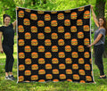 Cute Hamburger Pattern Print Quilt