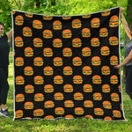 Cute Hamburger Pattern Print Quilt