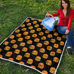 Cute Hamburger Pattern Print Quilt