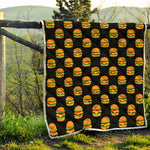 Cute Hamburger Pattern Print Quilt