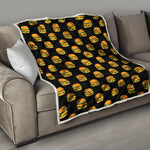 Cute Hamburger Pattern Print Quilt