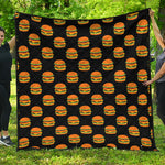 Cute Hamburger Pattern Print Quilt