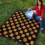 Cute Hamburger Pattern Print Quilt