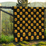 Cute Hamburger Pattern Print Quilt
