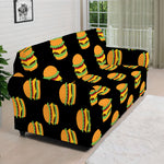 Cute Hamburger Pattern Print Sofa Cover
