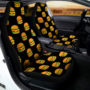 Cute Hamburger Pattern Print Universal Fit Car Seat Covers
