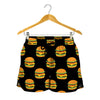 Cute Hamburger Pattern Print Women's Shorts