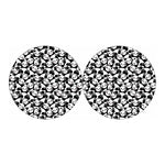 Cute Happy Panda Pattern Print Car Coasters