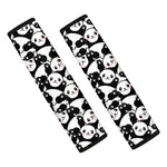 Cute Happy Panda Pattern Print Car Seat Belt Covers