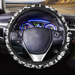 Cute Happy Panda Pattern Print Car Steering Wheel Cover