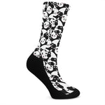 Cute Happy Panda Pattern Print Crew Socks