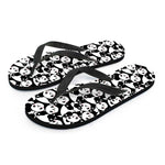 Cute Happy Panda Pattern Print Flip Flops