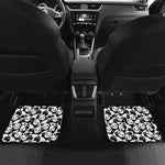 Cute Happy Panda Pattern Print Front and Back Car Floor Mats