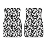 Cute Happy Panda Pattern Print Front Car Floor Mats