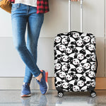 Cute Happy Panda Pattern Print Luggage Cover