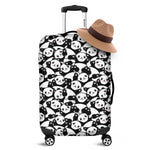 Cute Happy Panda Pattern Print Luggage Cover