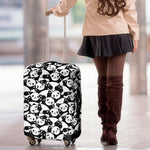 Cute Happy Panda Pattern Print Luggage Cover