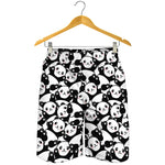 Cute Happy Panda Pattern Print Men's Shorts