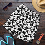 Cute Happy Panda Pattern Print Men's Shorts