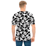 Cute Happy Panda Pattern Print Men's T-Shirt