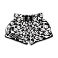 Cute Happy Panda Pattern Print Muay Thai Boxing Shorts