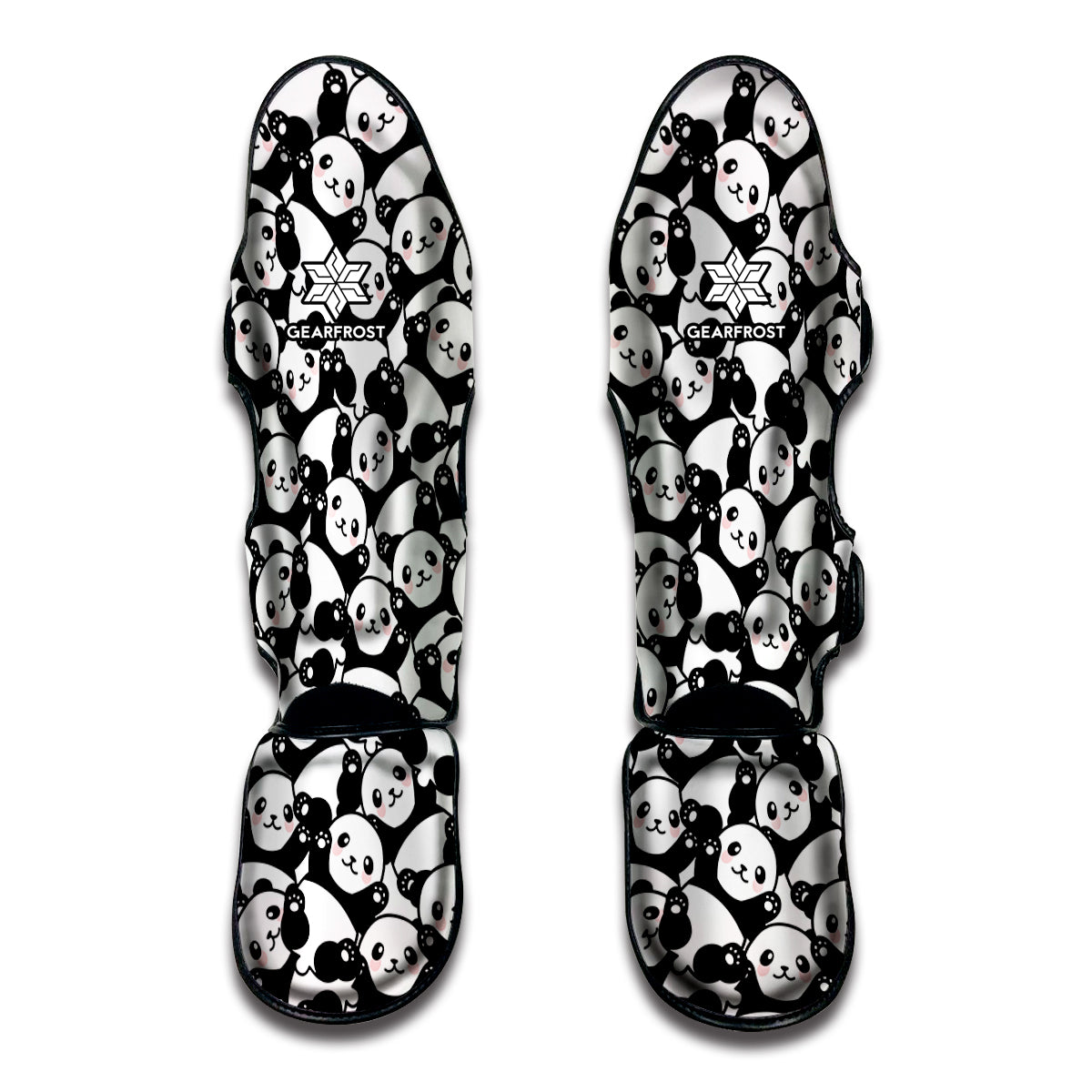 Cute Happy Panda Pattern Print Muay Thai Shin Guard