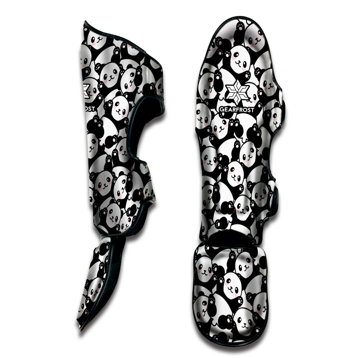 Cute Happy Panda Pattern Print Muay Thai Shin Guard