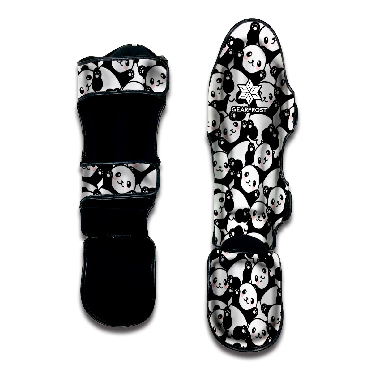 Cute Happy Panda Pattern Print Muay Thai Shin Guard