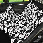 Cute Happy Panda Pattern Print Pet Car Back Seat Cover
