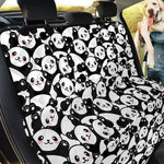 Cute Happy Panda Pattern Print Pet Car Back Seat Cover