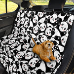 Cute Happy Panda Pattern Print Pet Car Back Seat Cover