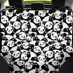 Cute Happy Panda Pattern Print Pet Car Back Seat Cover