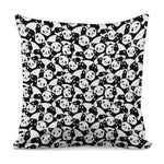 Cute Happy Panda Pattern Print Pillow Cover