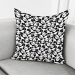 Cute Happy Panda Pattern Print Pillow Cover