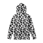 Cute Happy Panda Pattern Print Pullover Hoodie