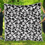 Cute Happy Panda Pattern Print Quilt