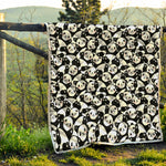Cute Happy Panda Pattern Print Quilt