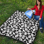 Cute Happy Panda Pattern Print Quilt