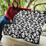 Cute Happy Panda Pattern Print Quilt