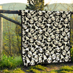 Cute Happy Panda Pattern Print Quilt