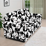 Cute Happy Panda Pattern Print Sofa Cover