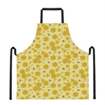 Cute Honey Bee Pattern Print Apron