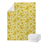 Cute Honey Bee Pattern Print Blanket