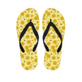 Cute Honey Bee Pattern Print Flip Flops